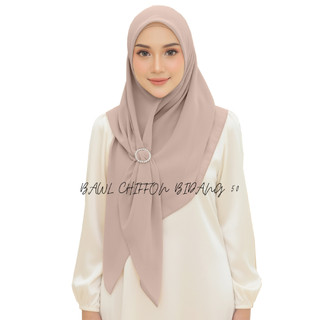 Bawal Cotton Bidang 45 Curve | Tudung Berkualiti Premium